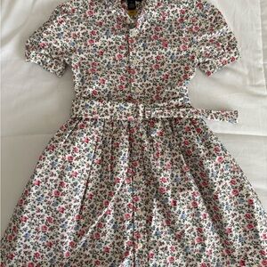Polo by Ralph Lauren Floral Kids Dress - Pink and Blue